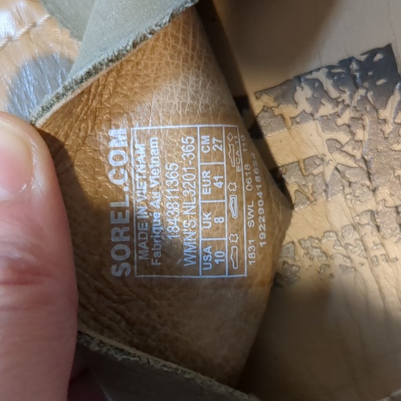 Sorel Green Sandals - Picture 3 of 4